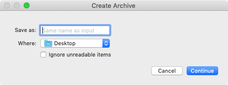 automator dialog