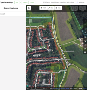 Screenshot of OpenStreetMap