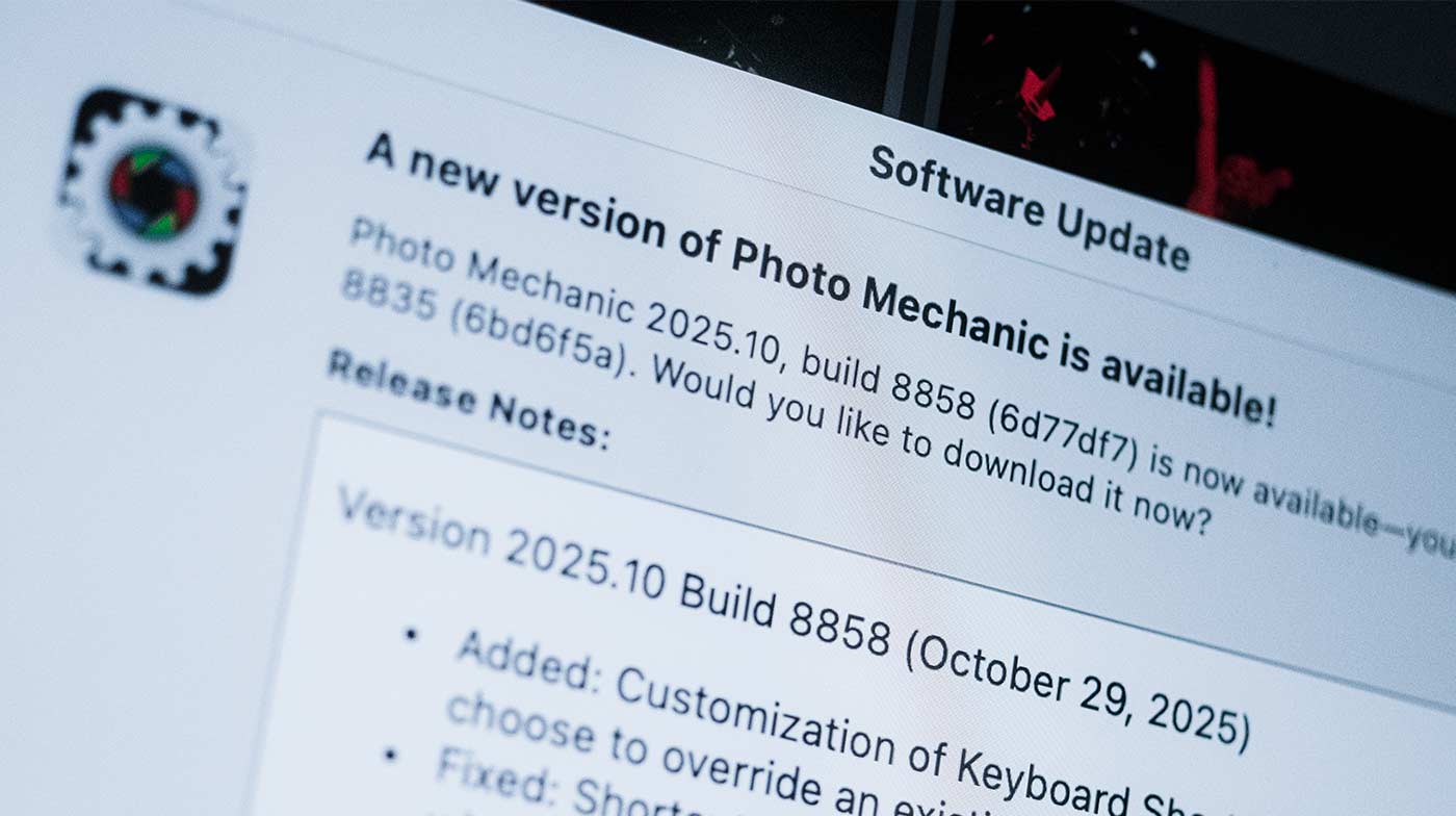 Photo of computer screen with Software Update dialog